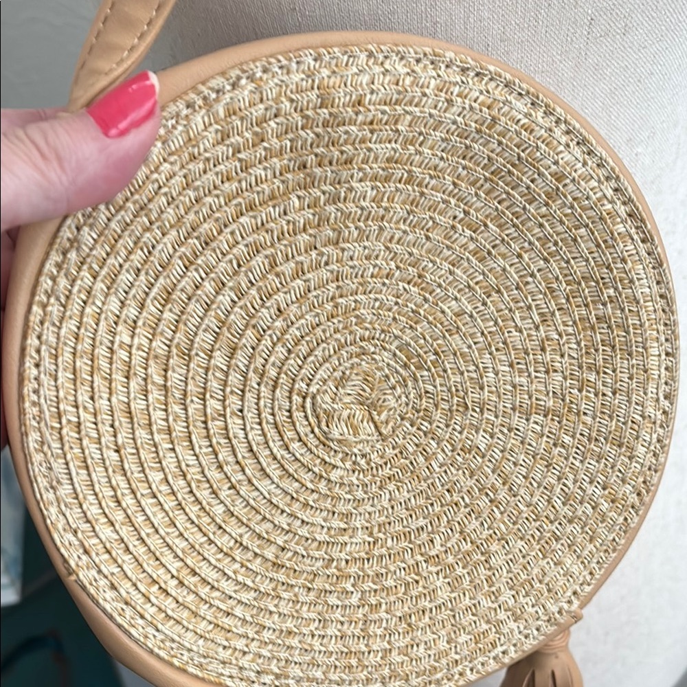 Boho Round Floral Purse SummerDetailed Embroidered Round Crossbody Final Sale - Picture 4 of 8